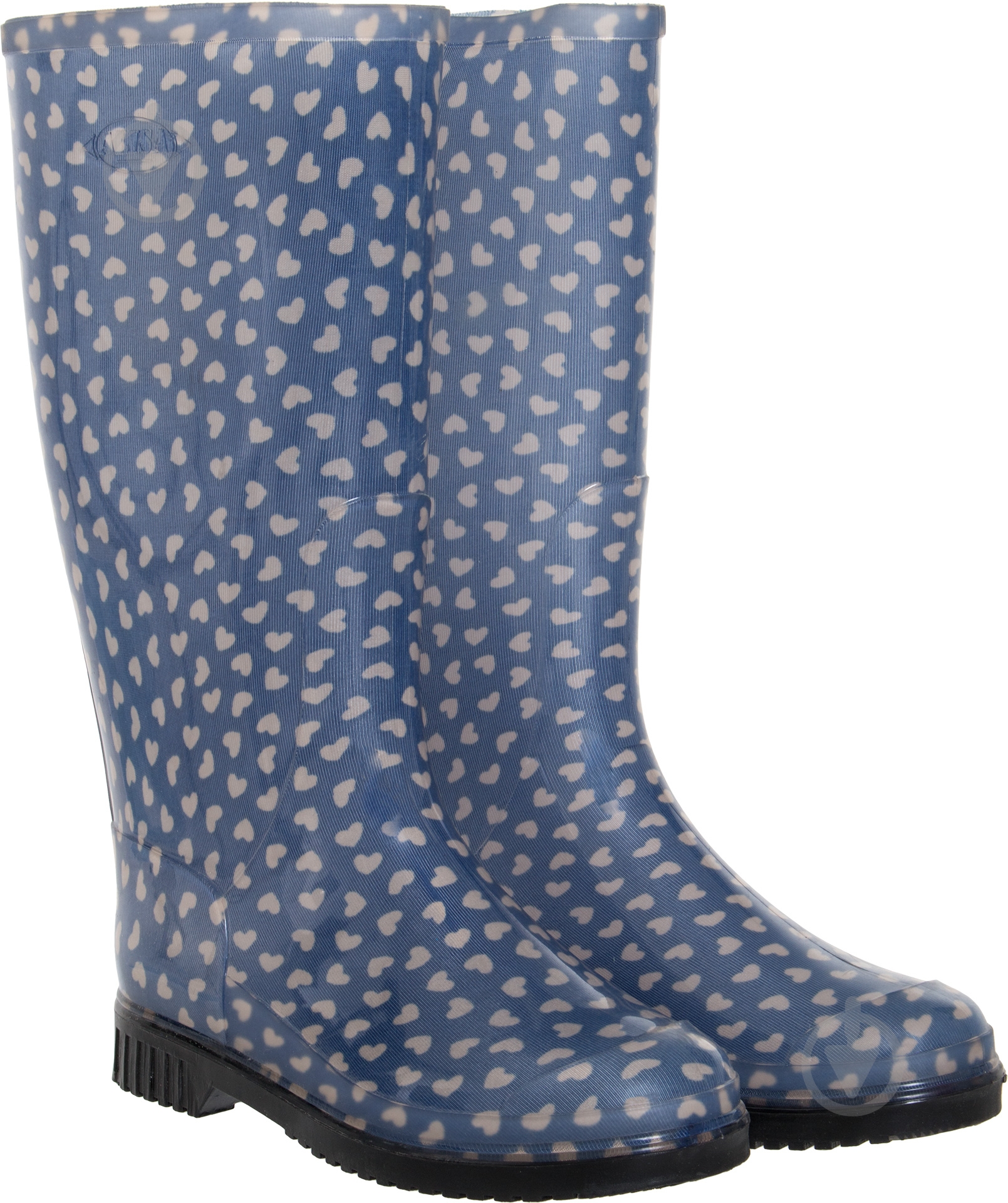 Сапоги Alisa Line Мини сердца р.38 А201 голубой - фото 1