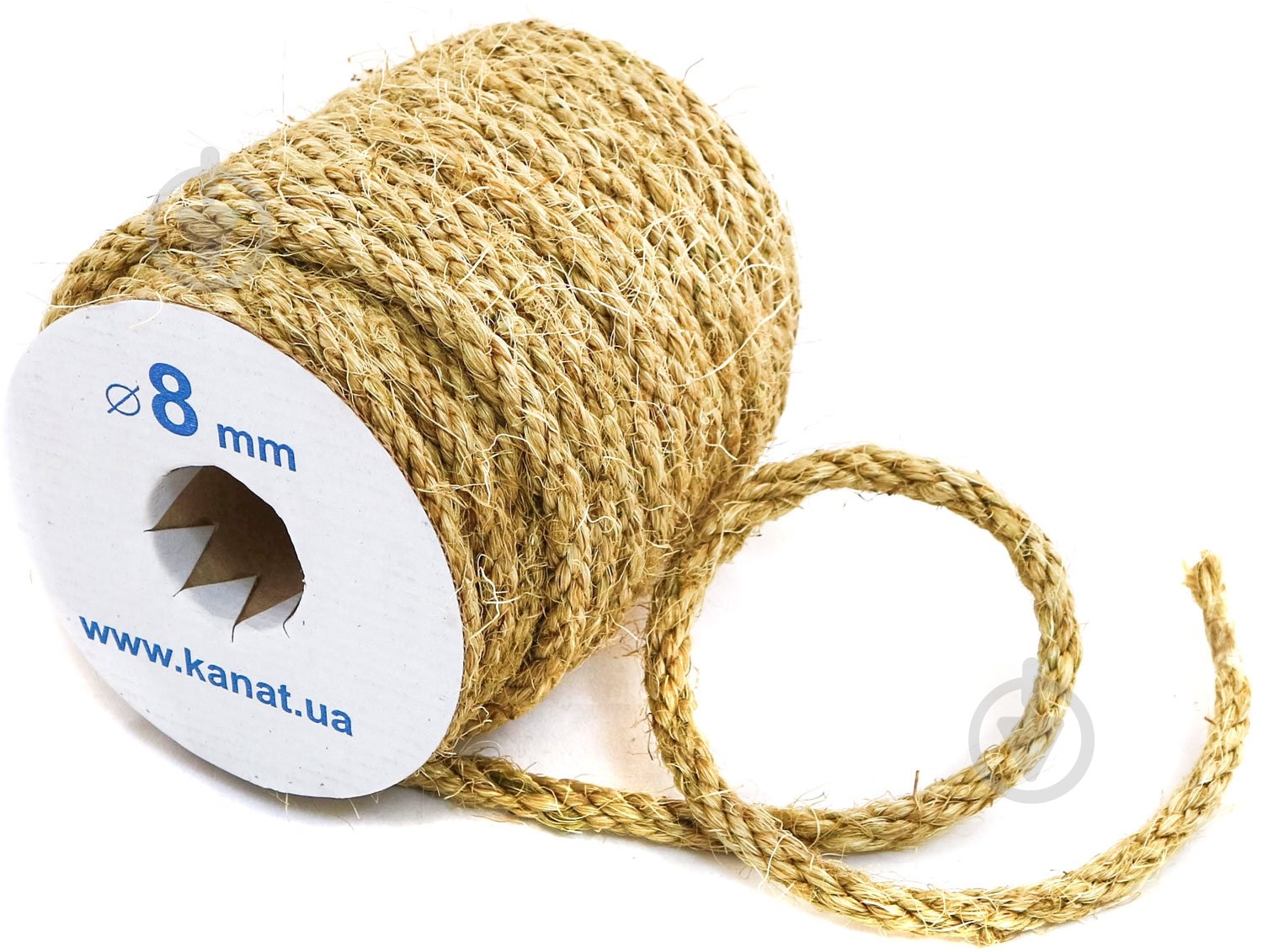 Шнур Радосвіт сизалевый сизальова, d 8мм 8 мм - фото 3