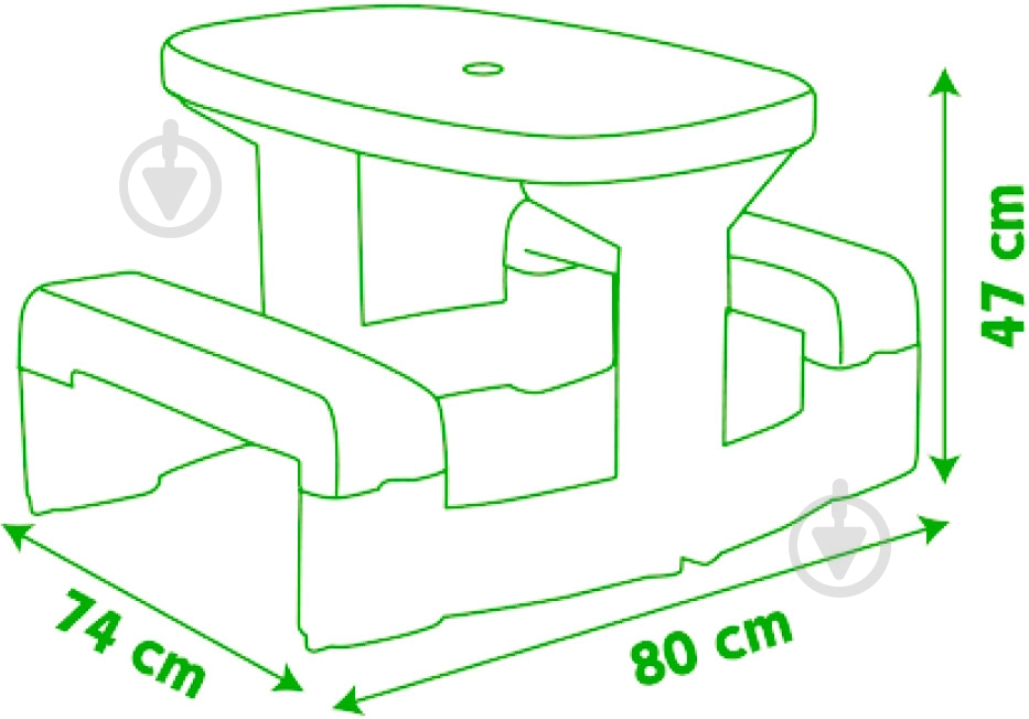 Стол Smoby Пикник 310249 - фото 3