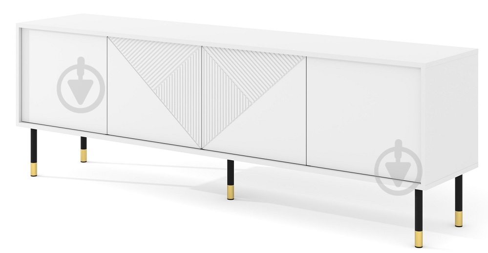 Тумба под ТВ BIM Furniture Woody 4д 1800x600x400 мм белый матовый(WOODY_TV_STAND_4D_180_WHITE_MA) - фото 1 Тумба под ТВ BIM Furniture Woody 4д 1800x600x400 мм белый матовый(WOODY_TV_STAND_4D_180_WHITE_MA) - фото 1