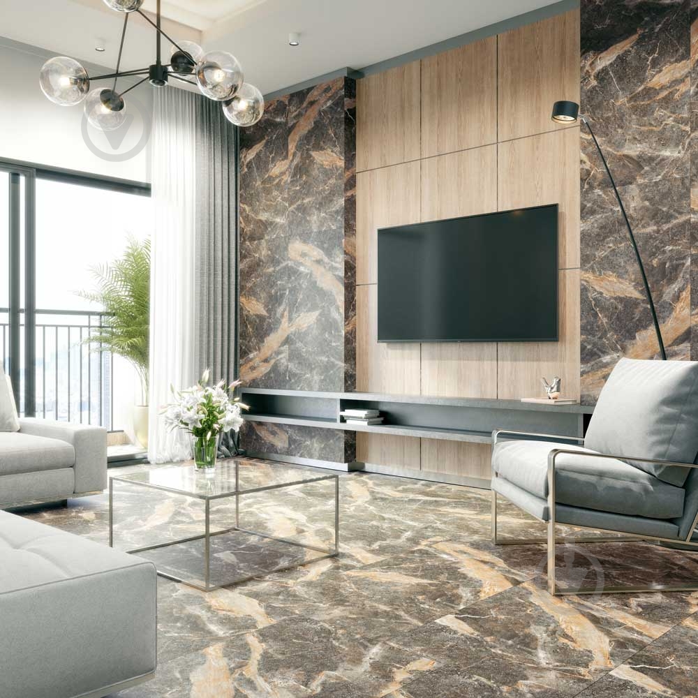 Плитка INTER GRES Ardesia коричневый темный 120х60 /34 032 - фото 2