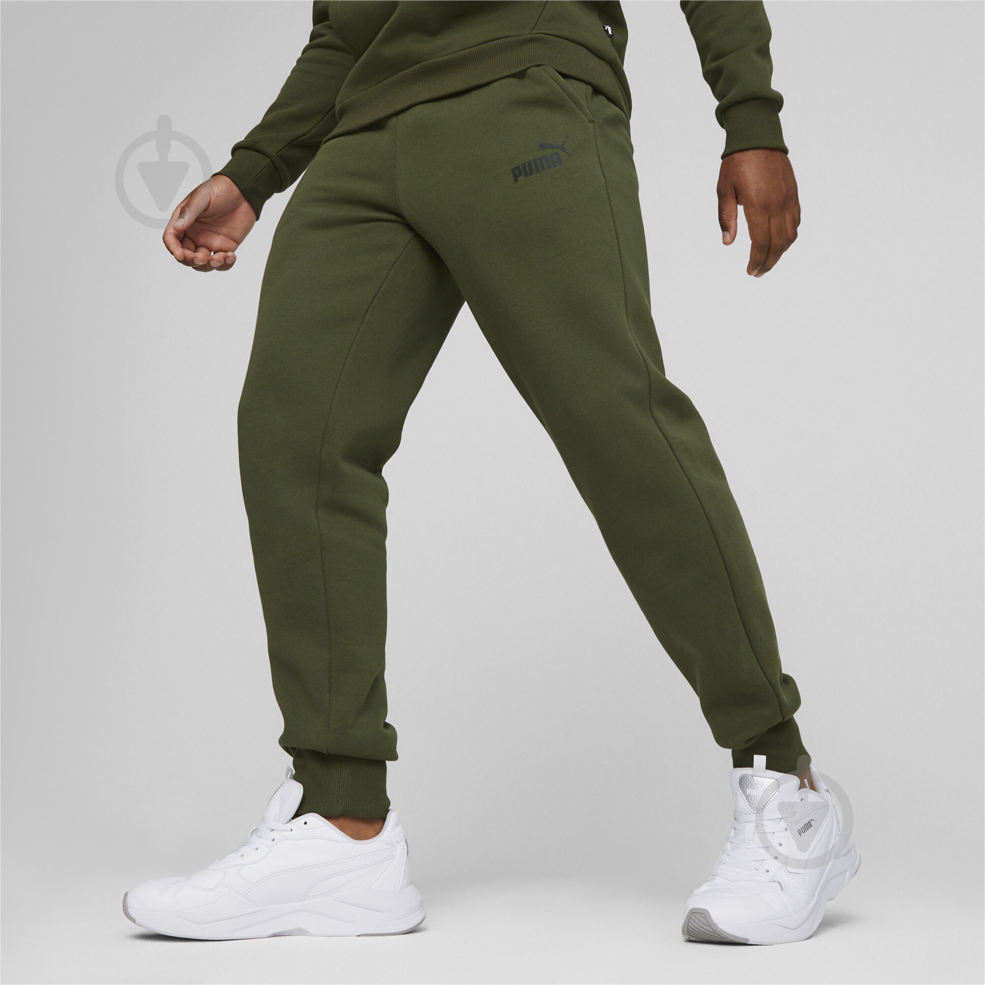 Брюки Puma ESS LOGO PANTS FL CL (S) 58671531 р. XL хаки - фото 3