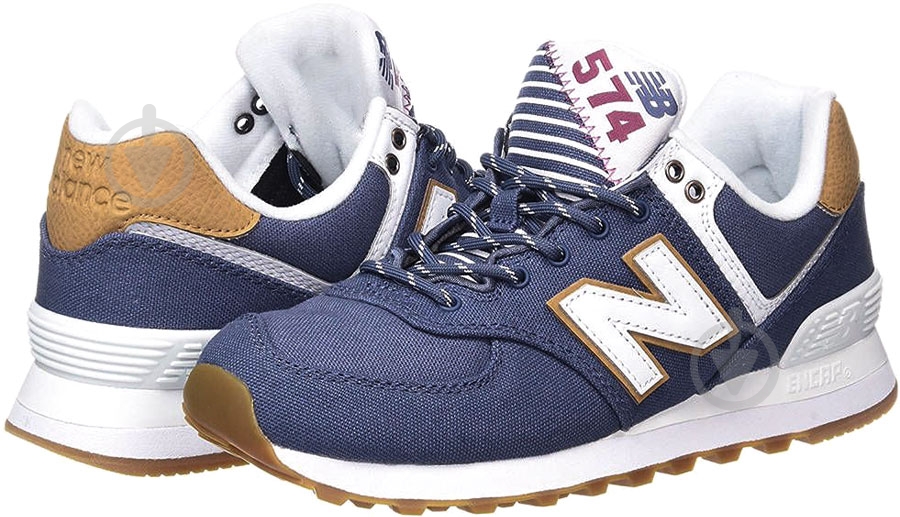 Кросівки New Balance 574 Canvas WL574SYD р.8 синій - фото 1