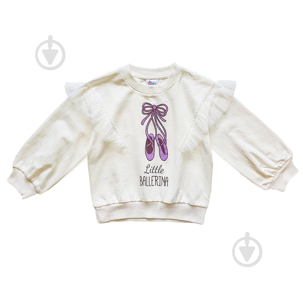 Свитшот для девочки Colibri р.104 белый G4007 - фото 1