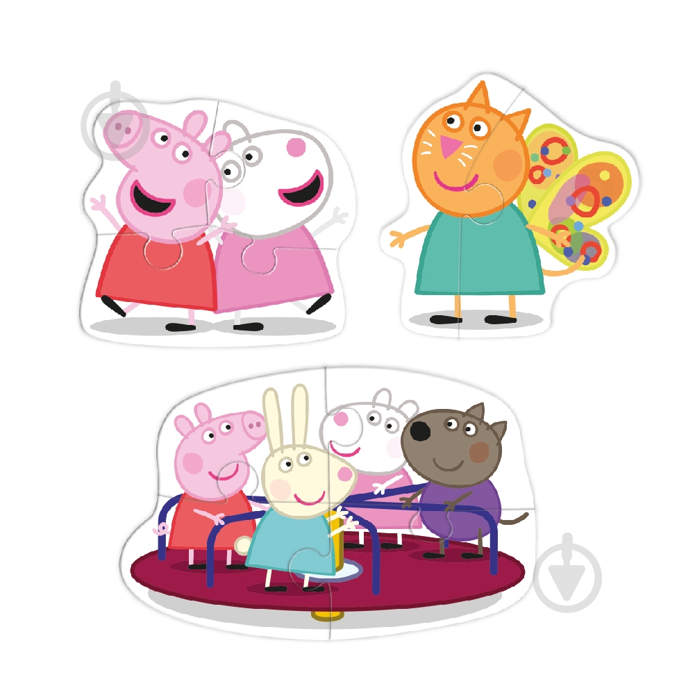 Пазл DoDo 3 в 1 Peppa Pig 200339 - фото 3