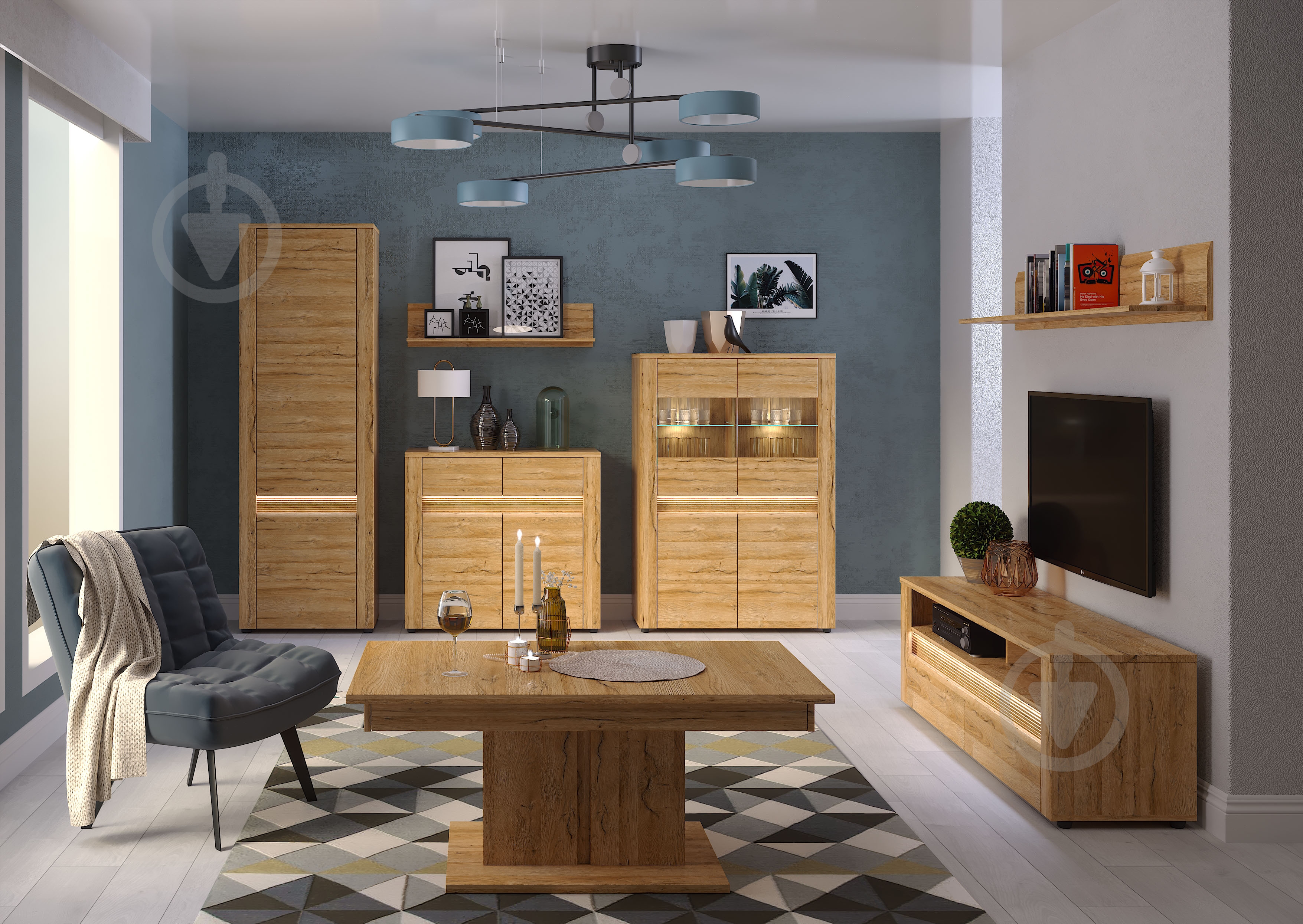 Пенал SOKME 2Д Санди дуб гранд - фото 3 Пенал SOKME 2Д Санди дуб гранд - фото 3