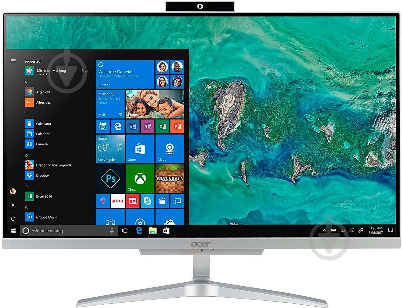 Моноблок Acer Aspire C24-865 23,8" (DQ.BBUME.01D) silver - фото 1 Моноблок Acer Aspire C24-865 23,8" (DQ.BBUME.01D) silver - фото 1