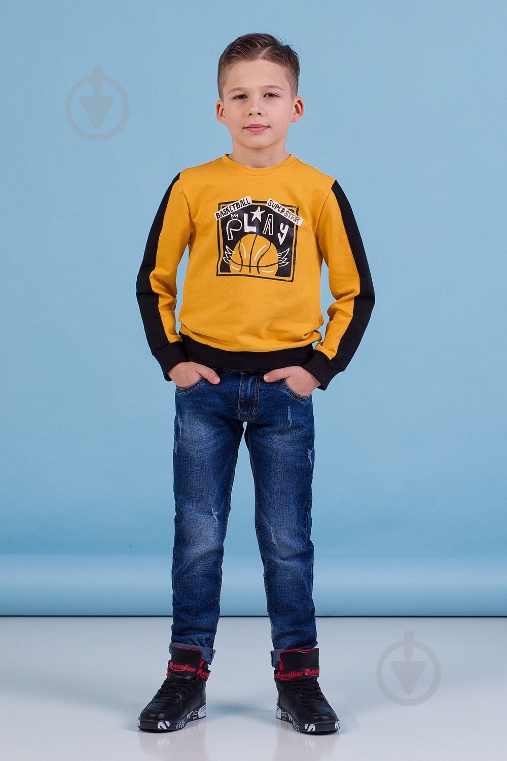Джемпер для мальчика Zironka р.122 желтый Z1-76-0002-2 - фото 4