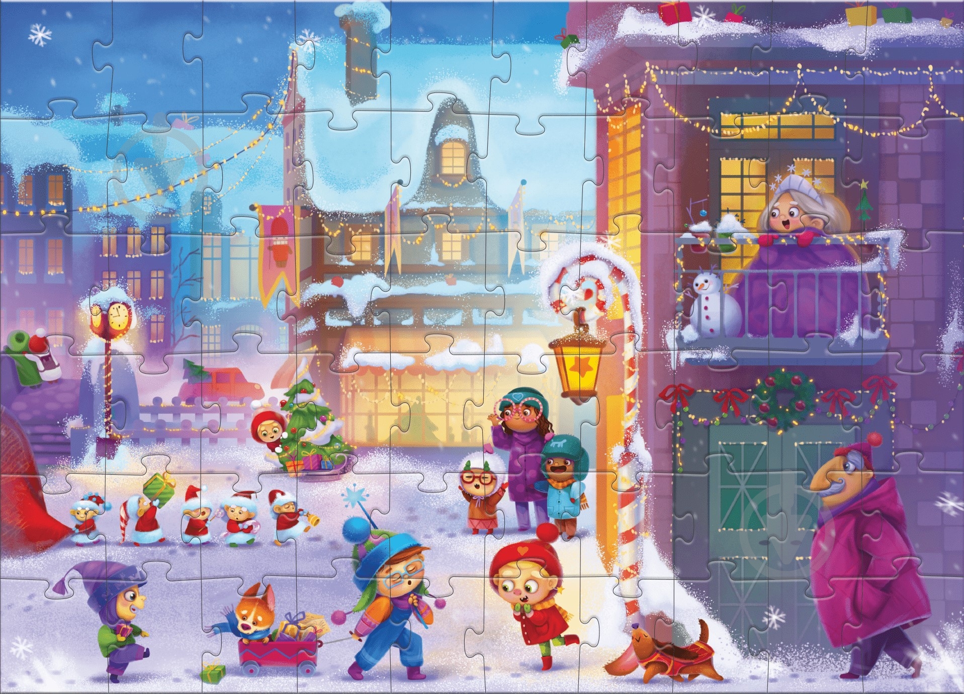 Пазлы DoDo Праздничный городок 300576 - фото 3