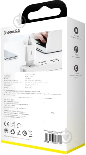 Зарядное устройство BASEUS 18W QC SingleU (CCFS-W02) белый - фото 7