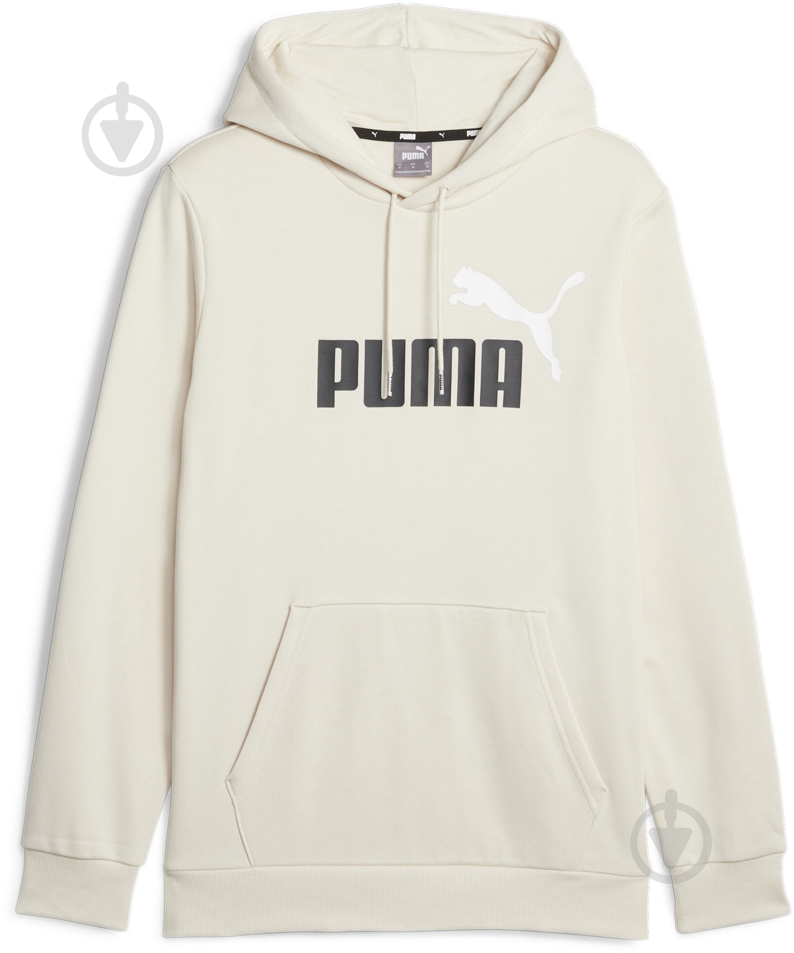 Джемпер Puma ESS+ 2 COL BIG LOGO HOODIE FL 58676487 р.2XL бежевый - фото 1