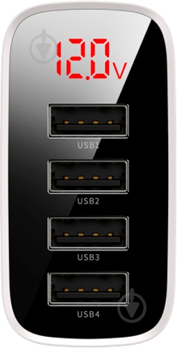 Зарядний пристрій BASEUS 30W Display 4U (CCJMHB-B02) білий - фото 2 Зарядний пристрій BASEUS 30W Display 4U (CCJMHB-B02) білий - фото 2