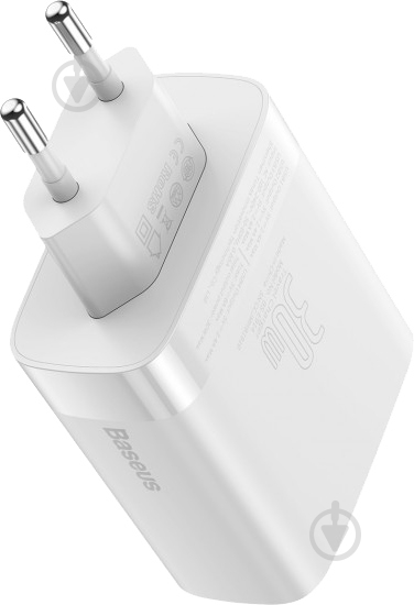 Зарядний пристрій BASEUS 30W Display 4U (CCJMHB-B02) білий - фото 3 Зарядний пристрій BASEUS 30W Display 4U (CCJMHB-B02) білий - фото 3
