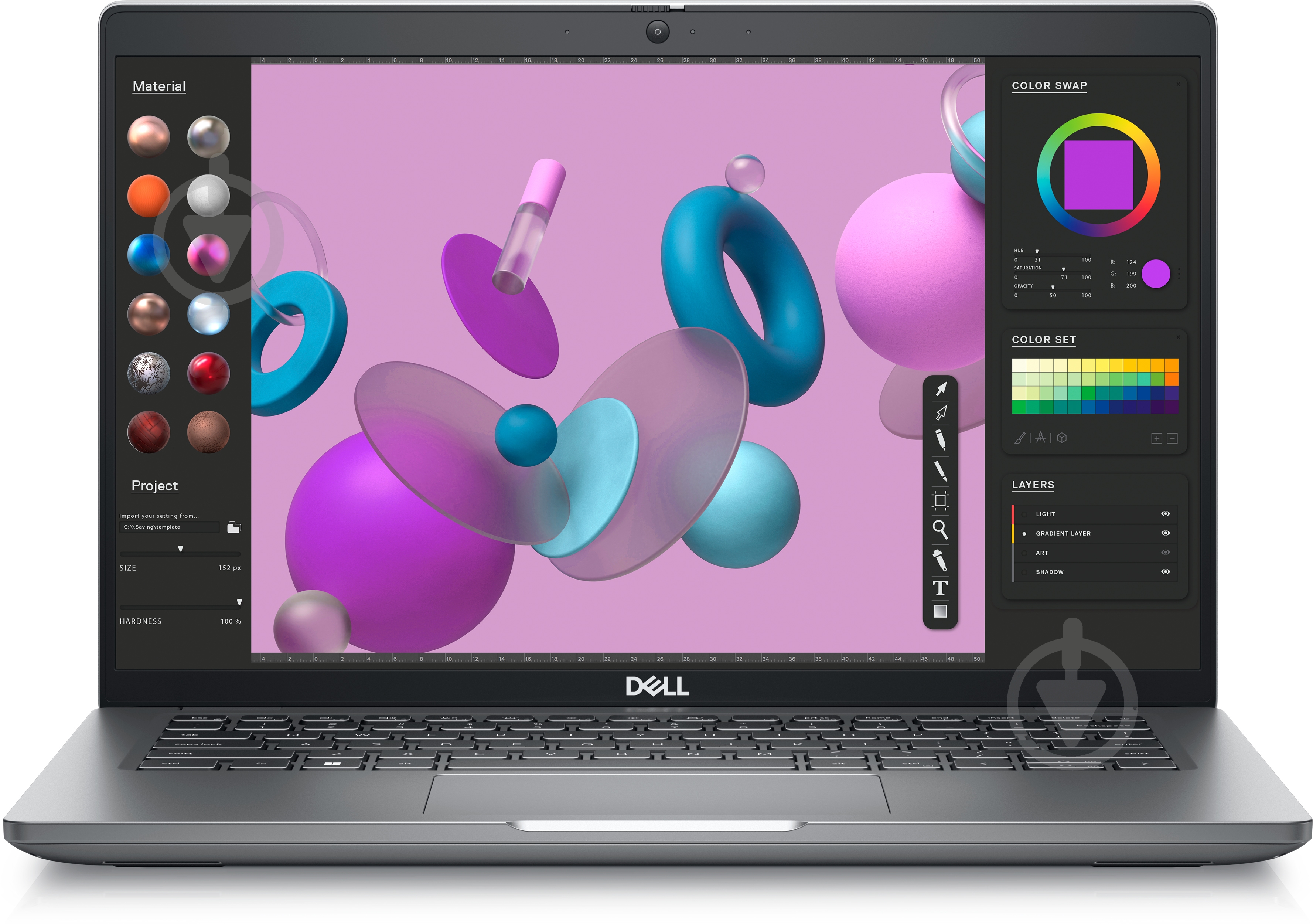Ноутбук Dell Precision 3480 14" (210-BGDH-MCSS24) grey - фото 1