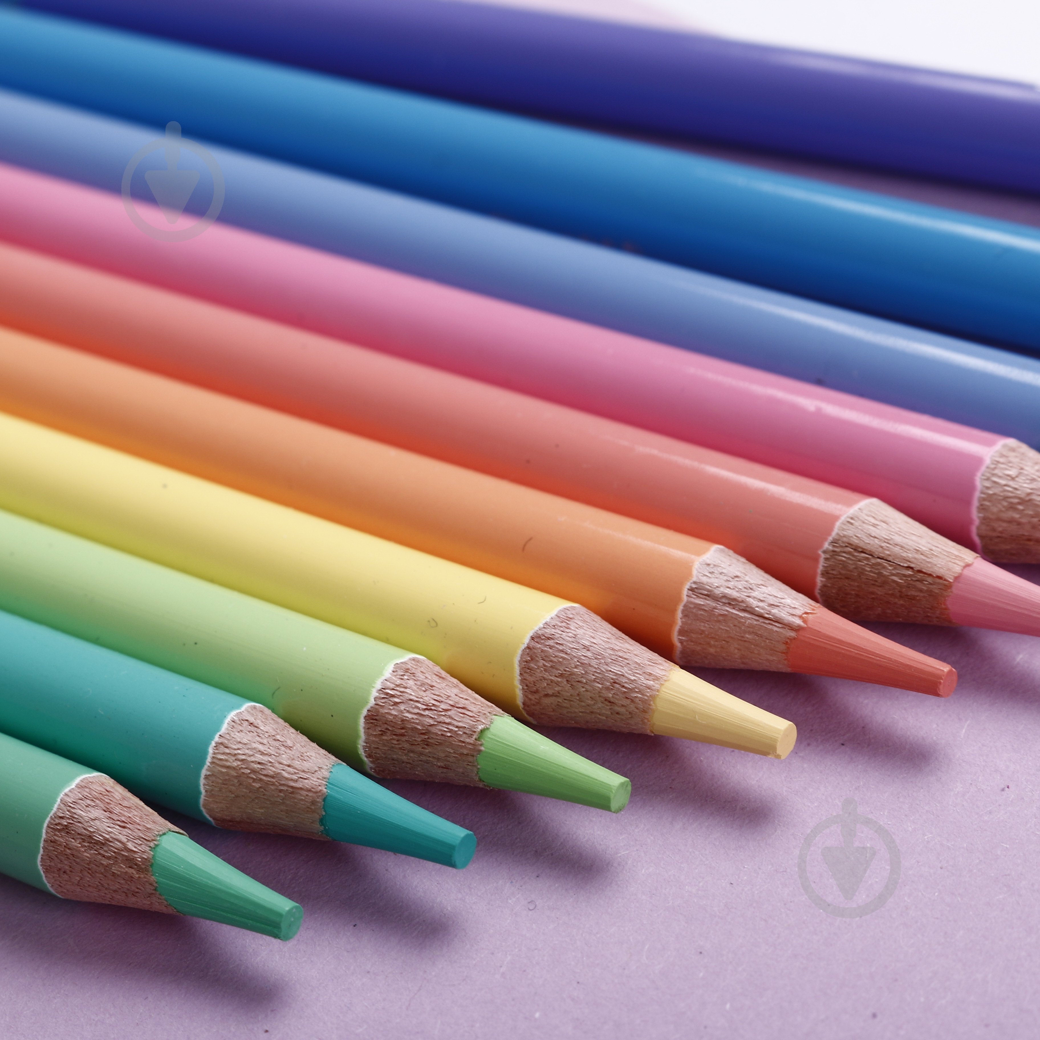 Карандаши цветные круглые 10 цветов Pastel 80813PTR Colorino - фото 3