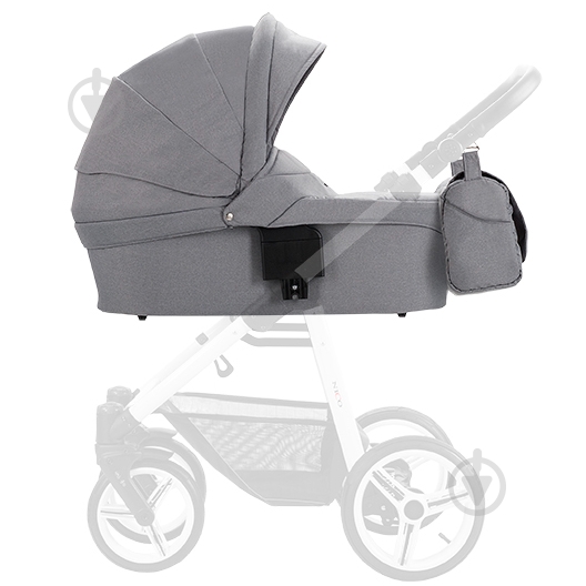 Люлька Bebetto grey NICO SHINE серый - фото 1