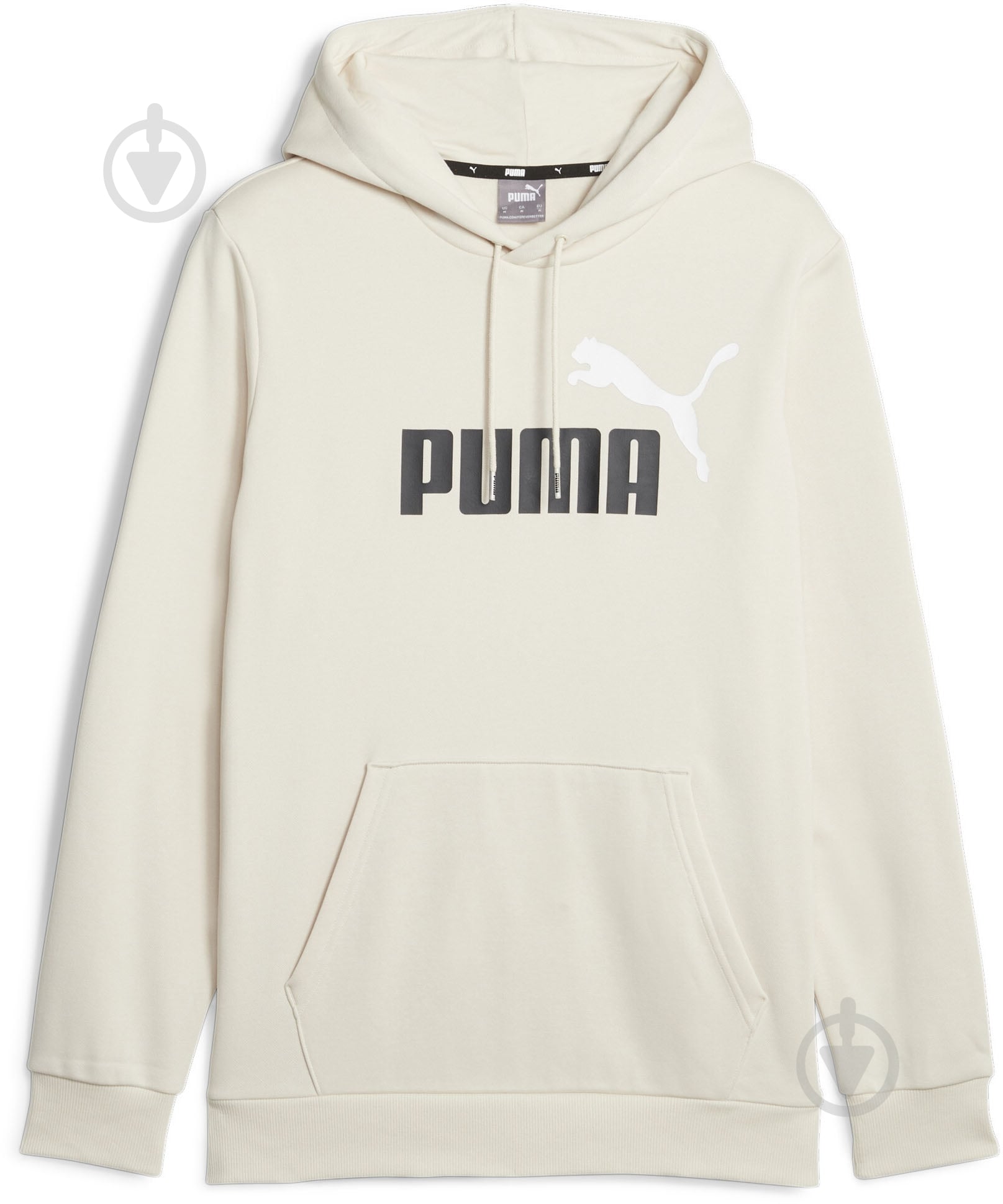 Джемпер Puma ESS+ 2 COL BIG LOGO HOODIE FL 58676487 р.XL бежевый - фото 1