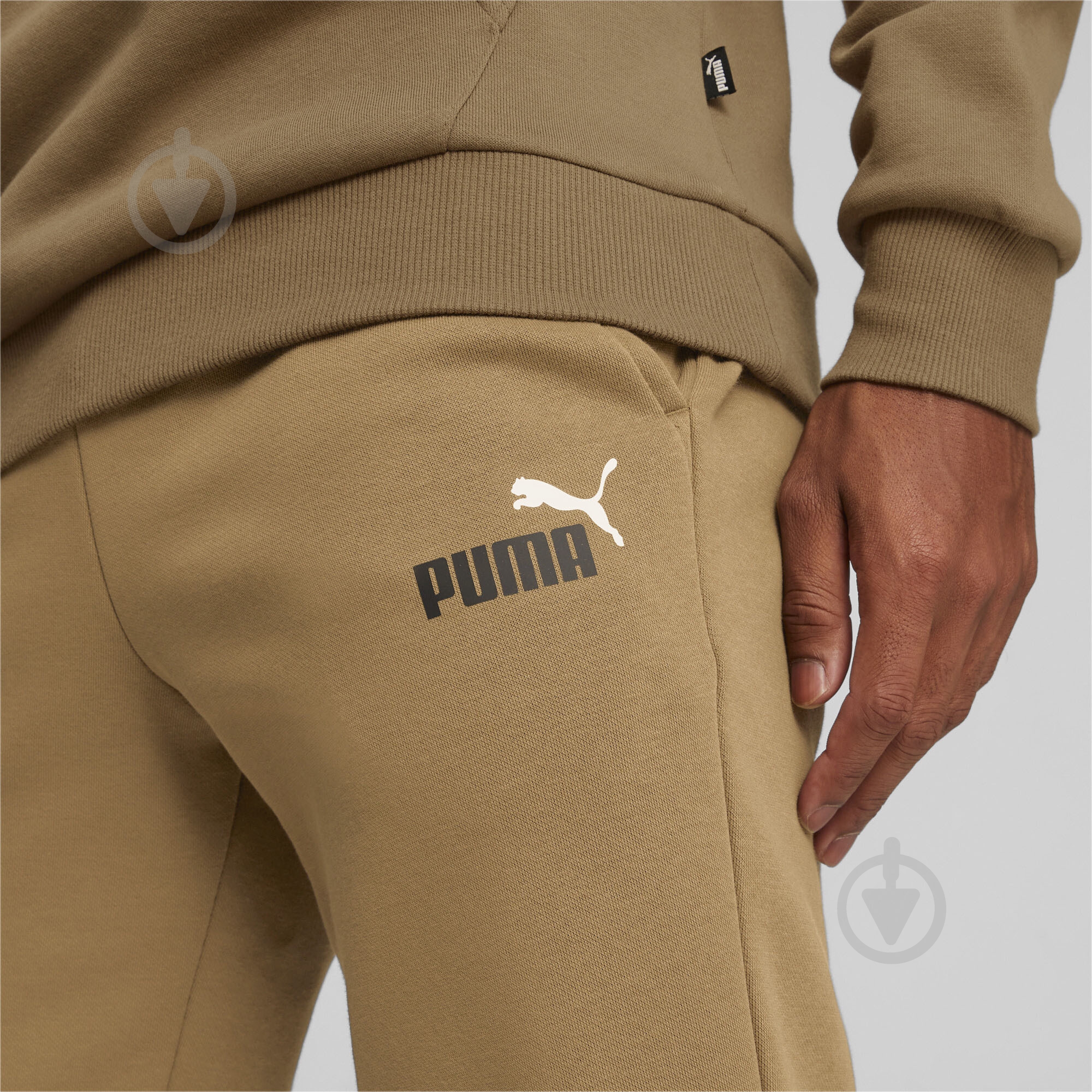 Брюки Puma ESS+ 2 COL LOGO PANTS FL CL 58676793 р. S коричневый - фото 5
