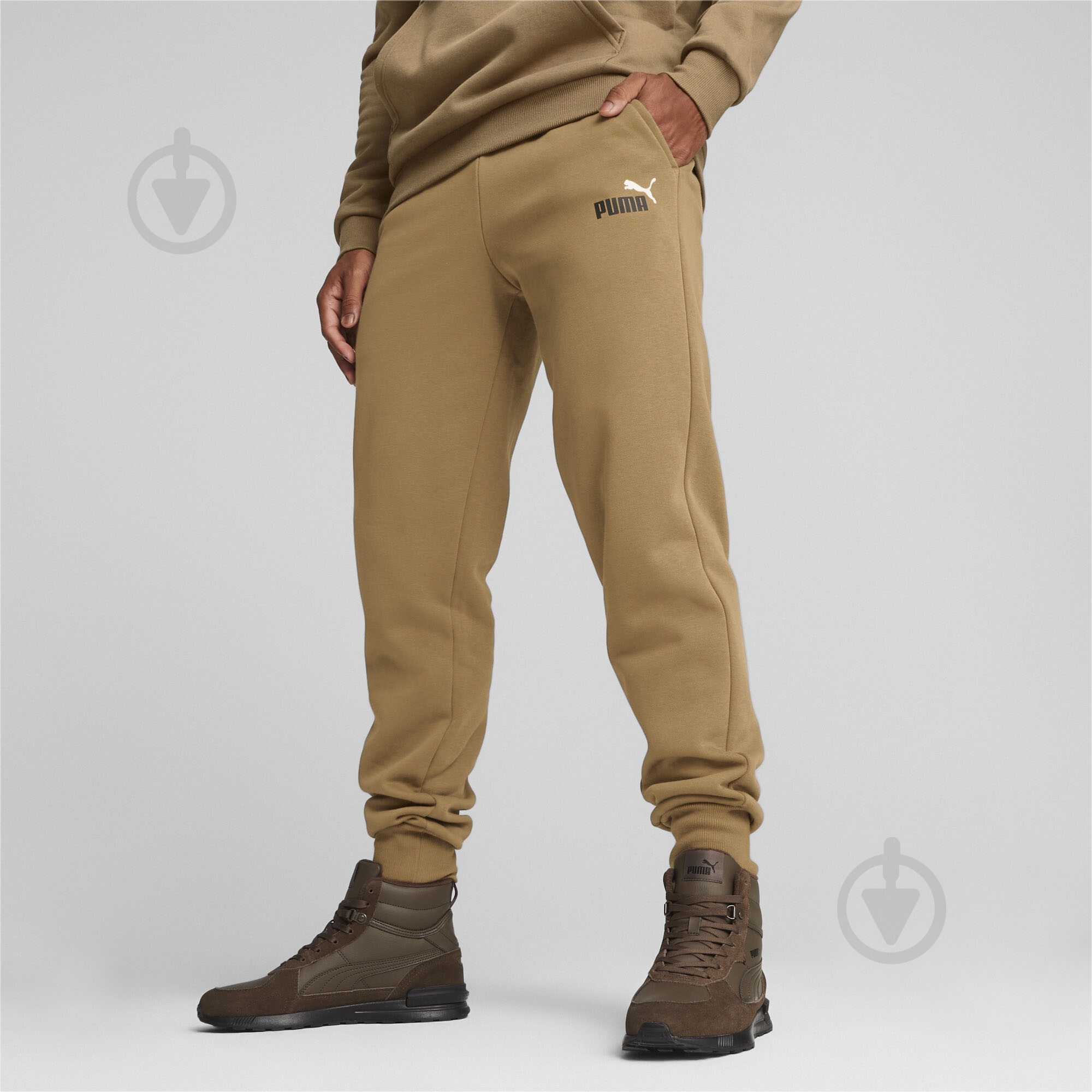 Штани Puma ESS+ 2 COL LOGO PANTS FL CL 58676793 р. M коричневий - фото 3