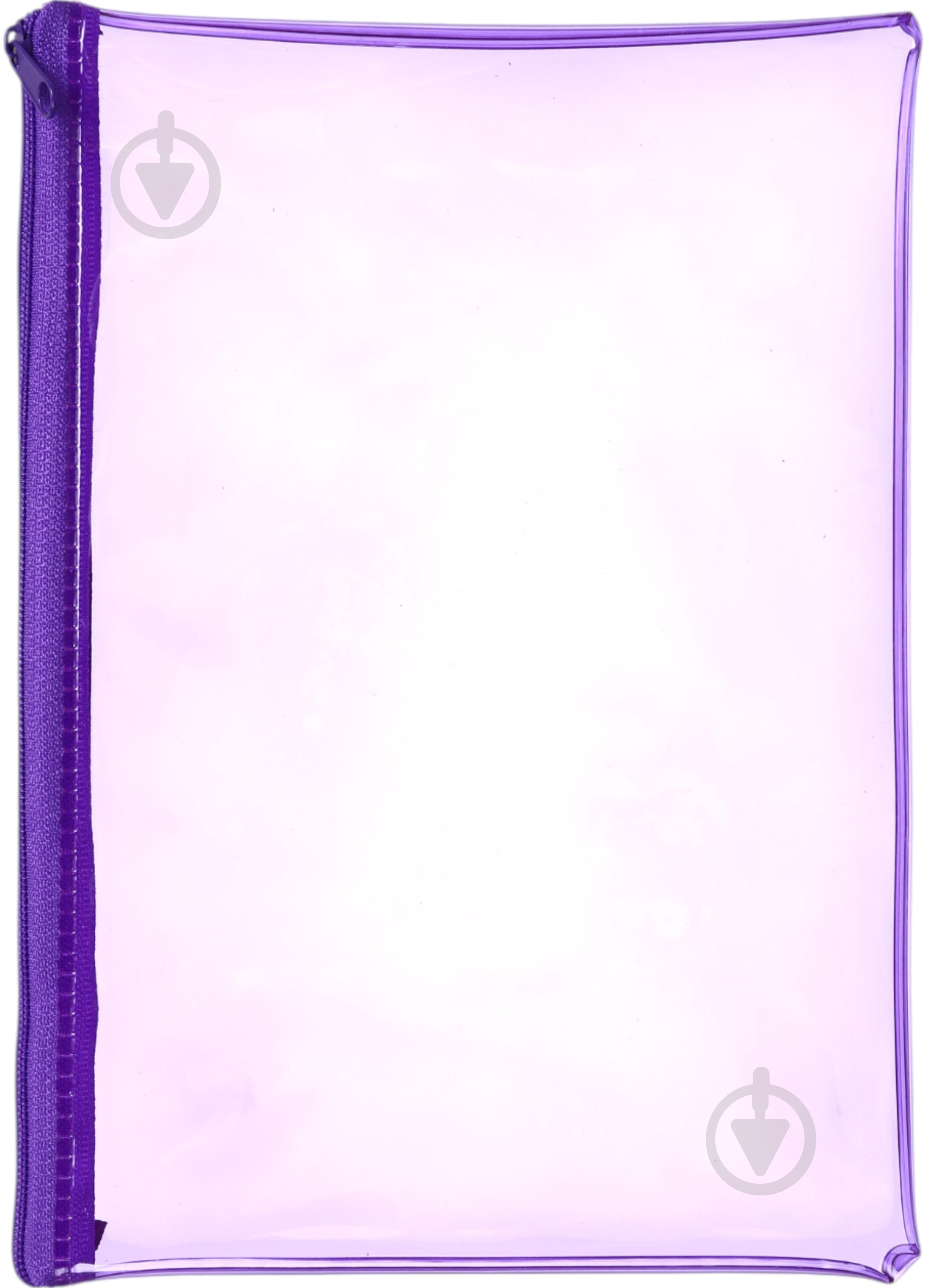 Пенал шкільний на замку ПВХ NINGBO JOHNSHEN STATIONERY CO.,LTD прозорий із бузковим - фото 3 Пенал шкільний на замку ПВХ NINGBO JOHNSHEN STATIONERY CO.,LTD прозорий із бузковим - фото 3