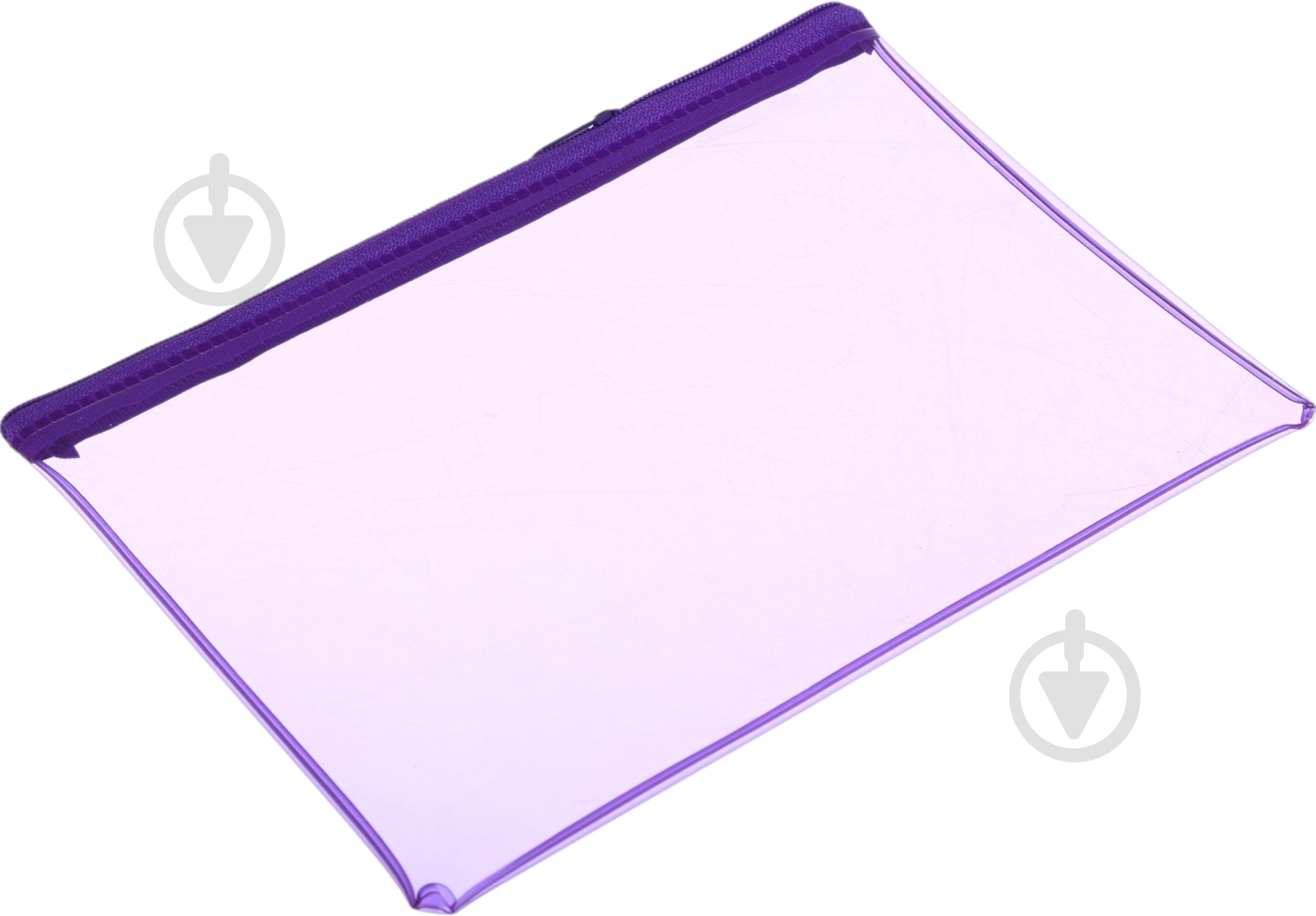 Пенал шкільний на замку ПВХ NINGBO JOHNSHEN STATIONERY CO.,LTD прозорий із бузковим - фото 2 Пенал шкільний на замку ПВХ NINGBO JOHNSHEN STATIONERY CO.,LTD прозорий із бузковим - фото 2