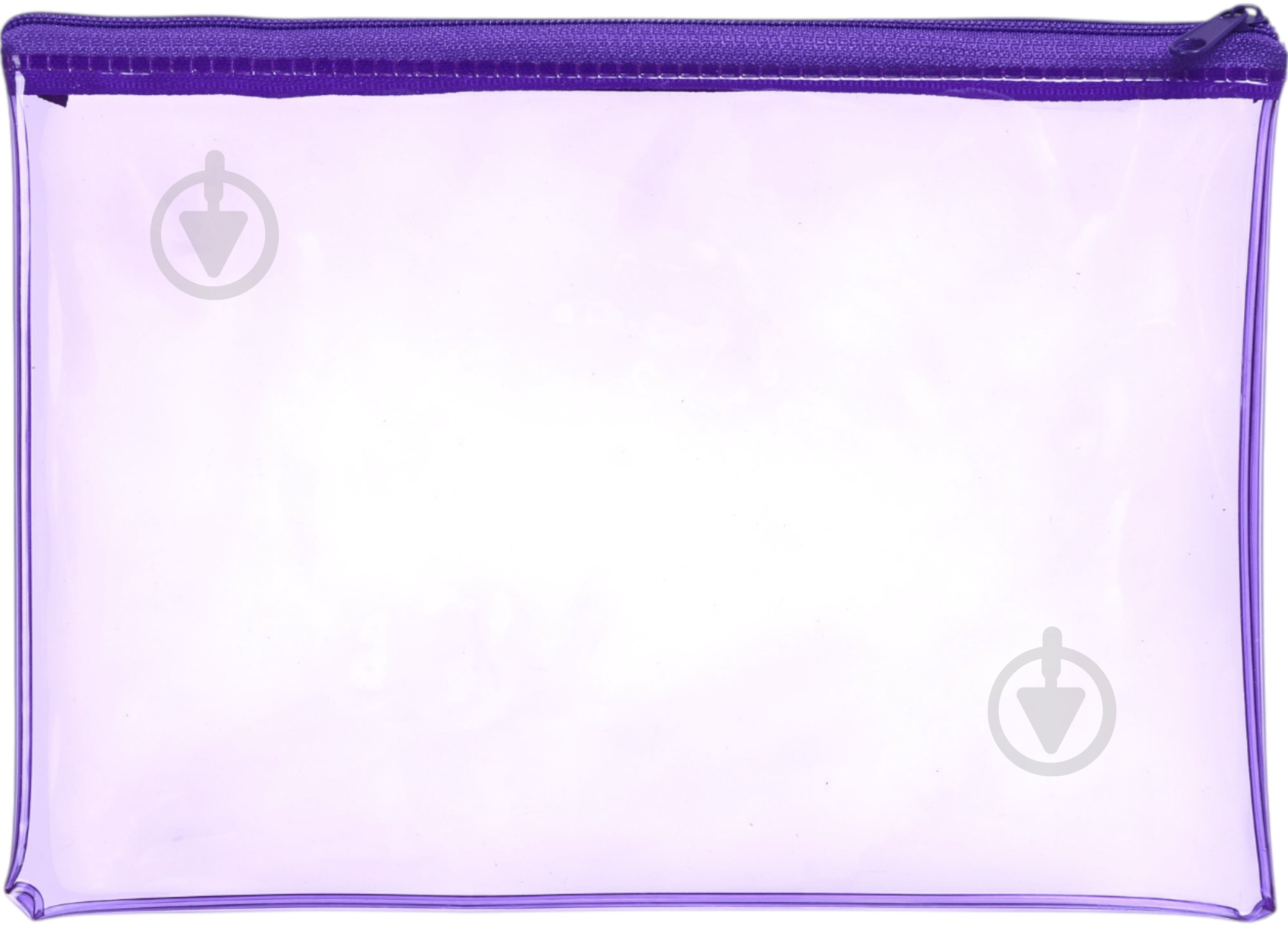 Пенал шкільний на замку ПВХ NINGBO JOHNSHEN STATIONERY CO.,LTD прозорий із бузковим - фото 1 Пенал шкільний на замку ПВХ NINGBO JOHNSHEN STATIONERY CO.,LTD прозорий із бузковим - фото 1