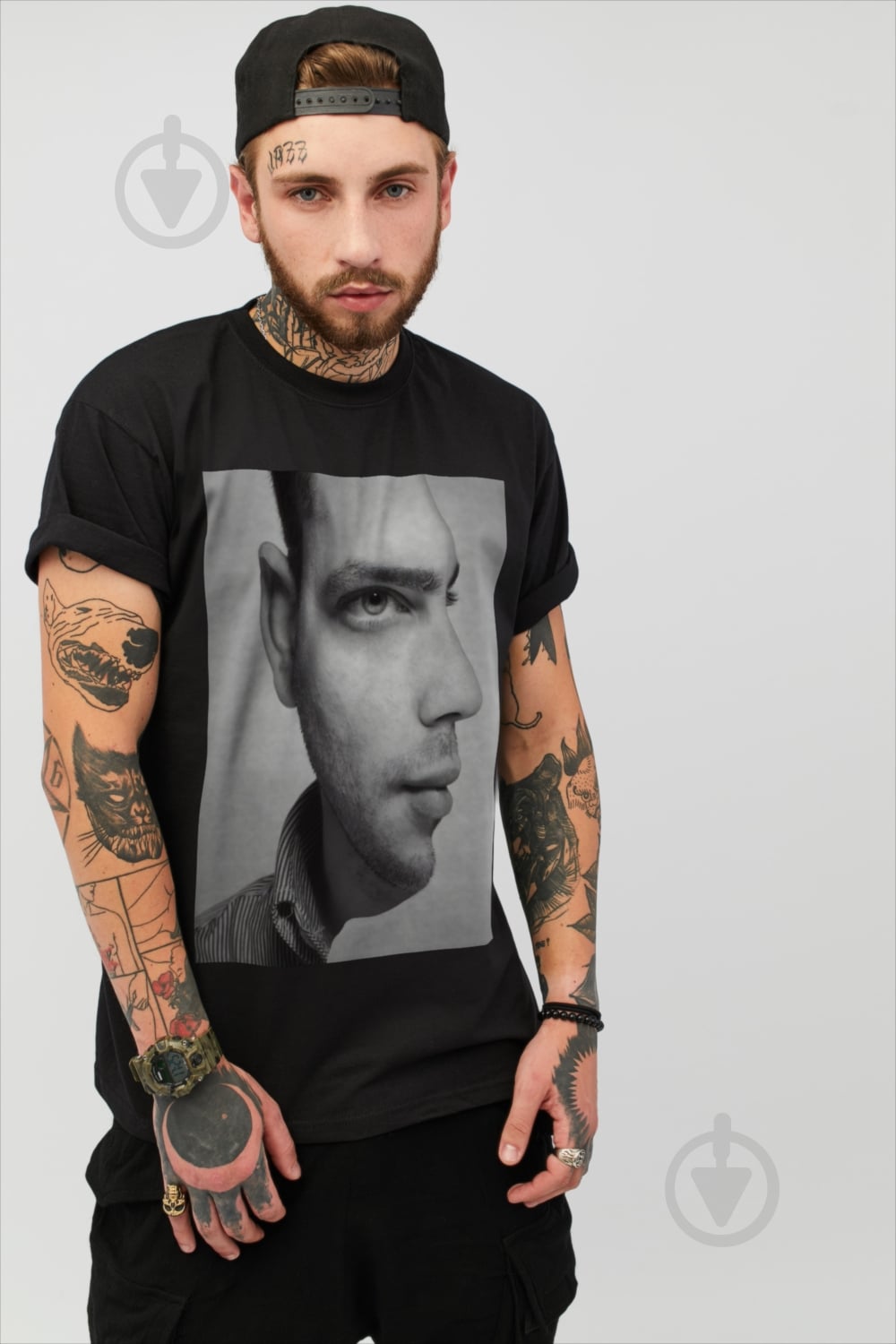 Футболка YAPPI MB2280 р.S черный - фото 1