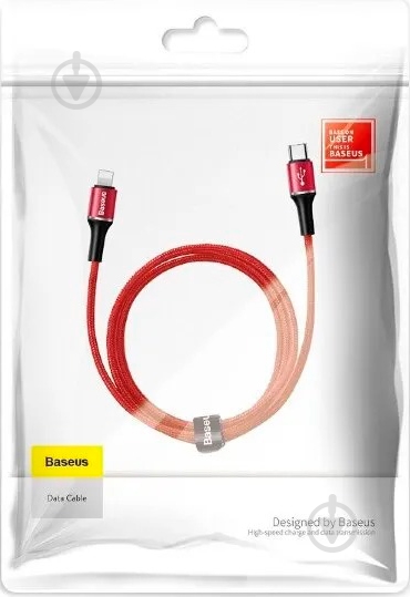 Кабель BASEUS USB – Apple Lightning 1 м red Halo 18W - фото 8