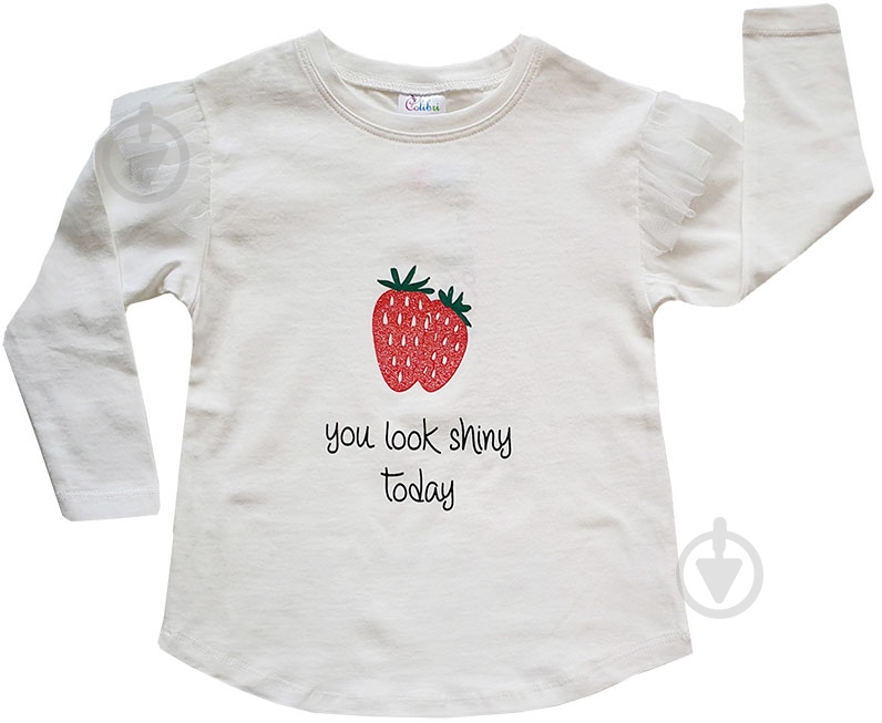 Свитшот для девочки Colibri р.122 белый G7009 - фото 2