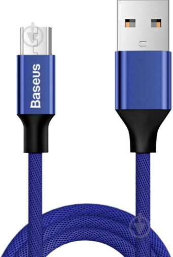 Кабель BASEUS USB – microUSB 1,5 м Blue Yiven - фото 1