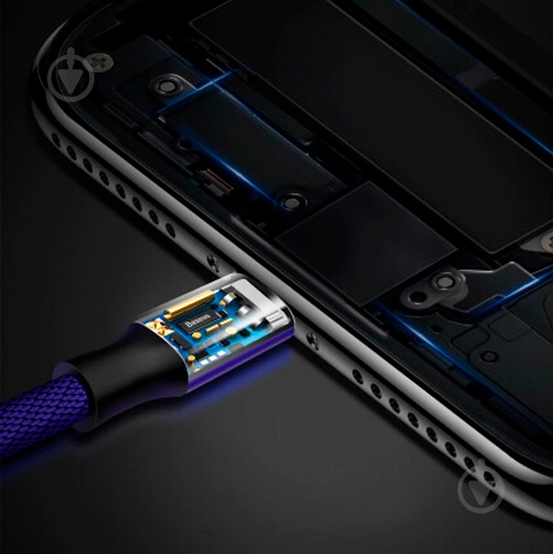 Кабель BASEUS USB – microUSB 1,5 м Blue Yiven - фото 9