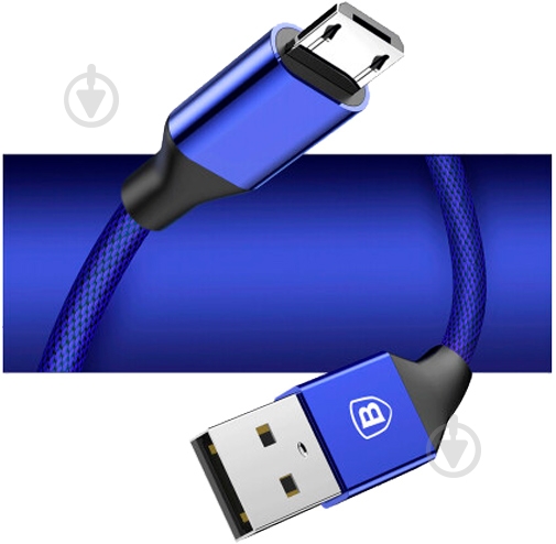 Кабель BASEUS USB – microUSB 1,5 м Blue Yiven - фото 6