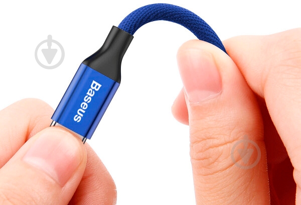 Кабель BASEUS USB – microUSB 1,5 м Blue Yiven - фото 5