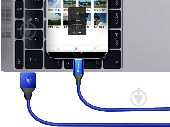 Кабель BASEUS USB – microUSB 1,5 м Blue Yiven - фото 4
