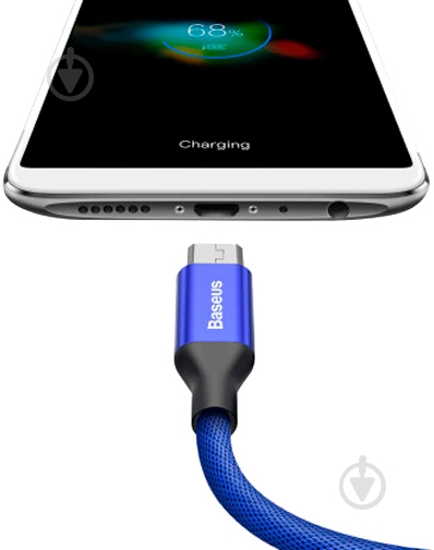 Кабель BASEUS USB – microUSB 1,5 м Blue Yiven - фото 3