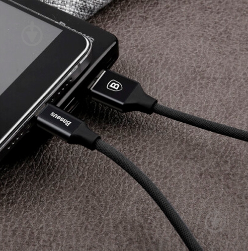Кабель BASEUS USB – microUSB 1,5 м black Yiven - фото 10
