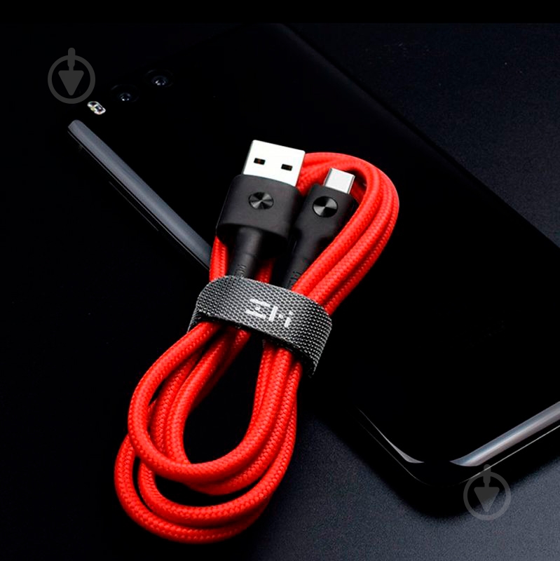 Кабель ZMI USB – microUSB 1 м red (L603) Braided - фото 4
