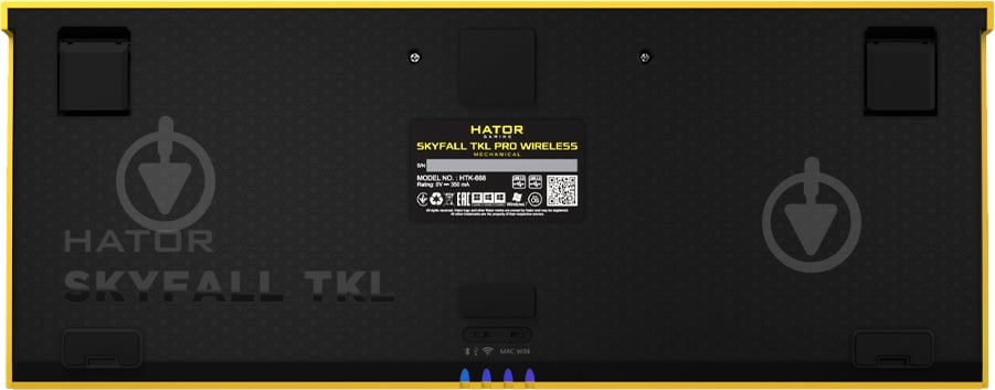 Клавиатура игровая Hator Skyfall (HTK-668) TKL PRO Wireless yellow - фото 6