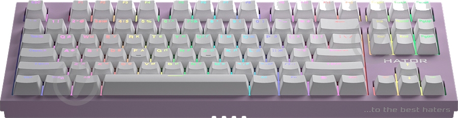 Клавиатура игровая Hator Skyfall (HTK-669) TKL PRO Wireless lilac - фото 2 Клавиатура игровая Hator Skyfall (HTK-669) TKL PRO Wireless lilac - фото 2