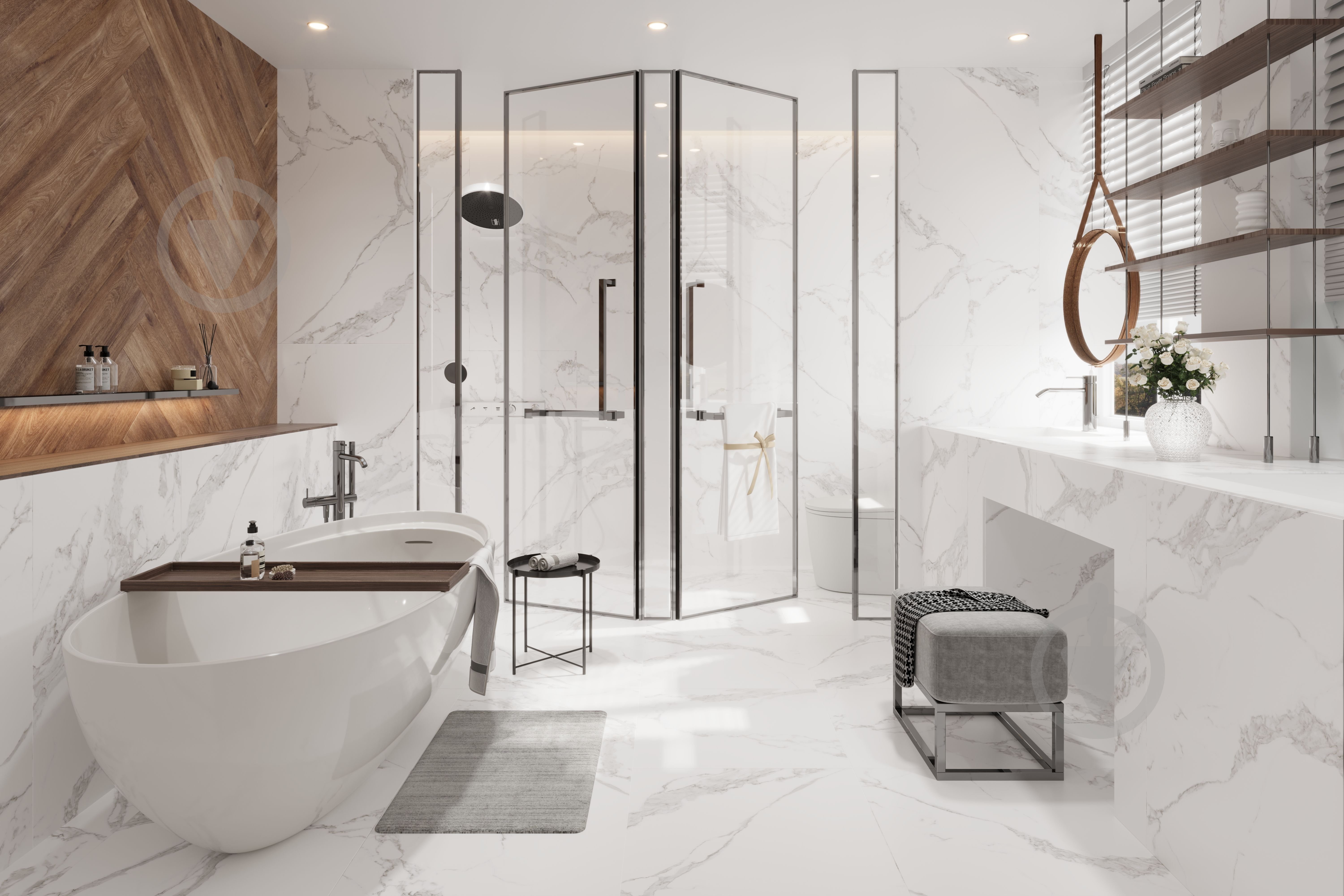 Плитка Allore Group Nuovo White F P R Satin 60x60 см - фото 6 Плитка Allore Group Nuovo White F P R Satin 60x60 см - фото 6
