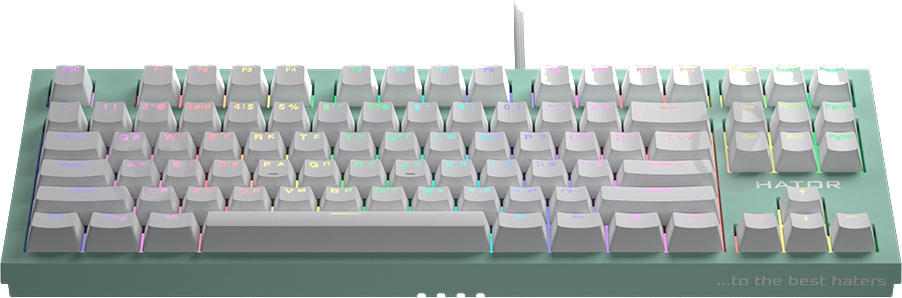 Клавиатура игровая Hator Skyfall (HTK-659) TKL PRO mint - фото 2
