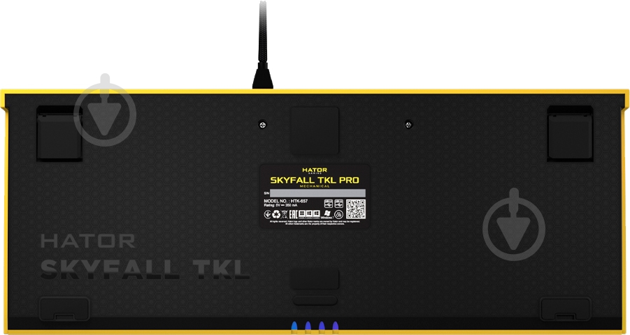 Клавиатура игровая Hator Skyfall (HTK-657) TKL PRO yellow - фото 6 Клавиатура игровая Hator Skyfall (HTK-657) TKL PRO yellow - фото 6
