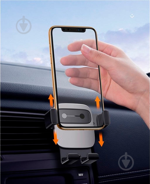 Автодержатель Cube Gravity Vehicle-Mounted Holder BASEUS черный - фото 8