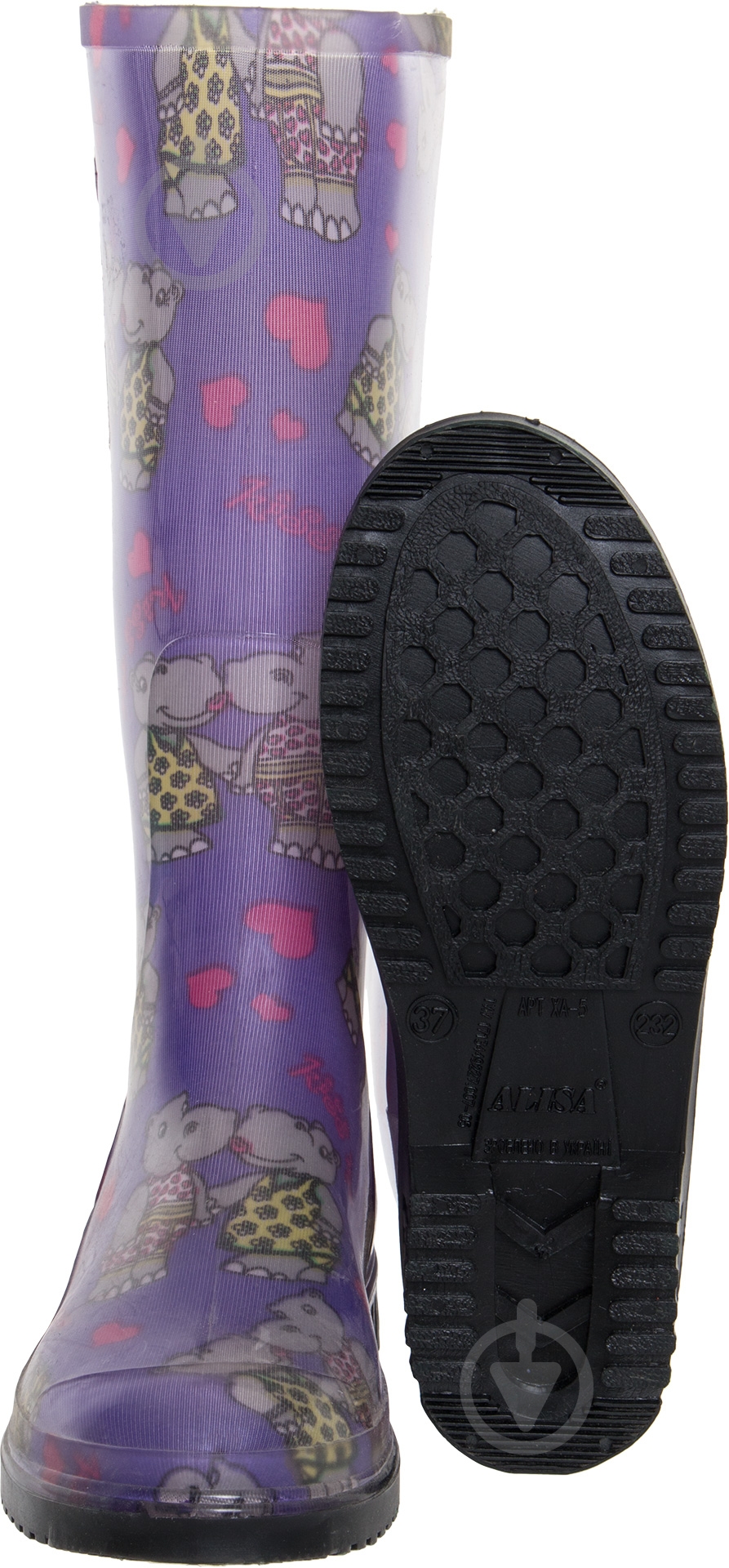 Сапоги Alisa Line Бегемотики р.38 А201 фиолетовый - фото 3