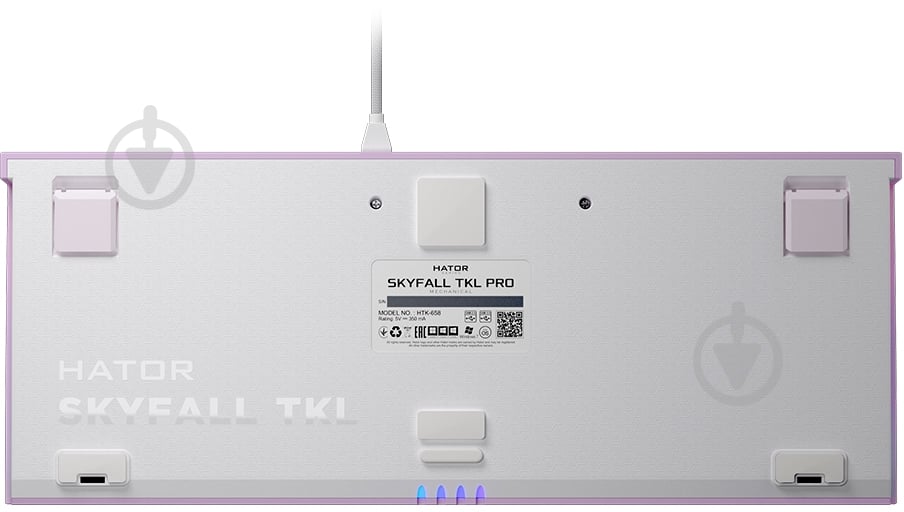 Клавиатура игровая Hator Skyfall (HTK-658) TKL PRO lilac - фото 6
