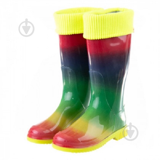 Сапоги резиновые Alisa Line Радуга р.37 А201 разноцветный - фото 1