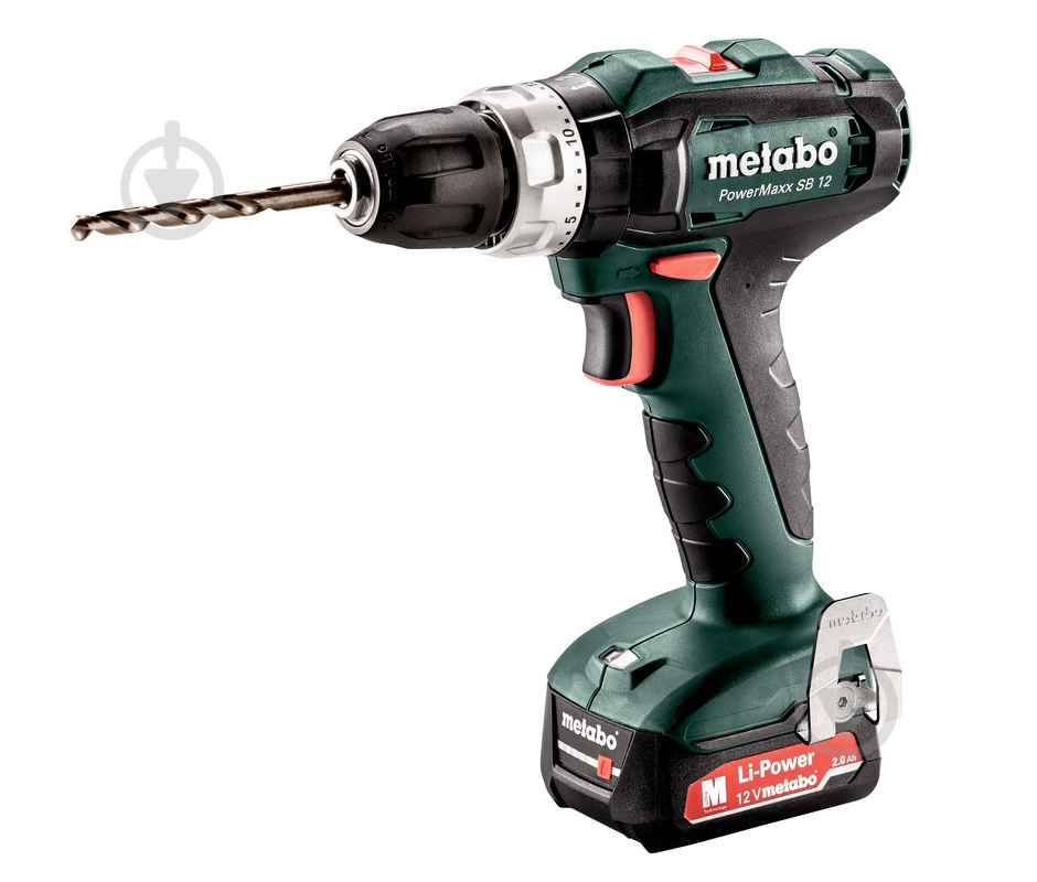 Шуруповерт ударний акумуляторний Metabo POWERMAXX SB 12 601076500 - фото 1 Шуруповерт ударний акумуляторний Metabo POWERMAXX SB 12 601076500 - фото 1