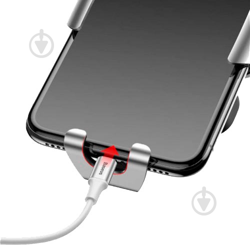 Автодержатель Future Gravity Car Mount (UYL-WL0S) BASEUS серебристый - фото 4