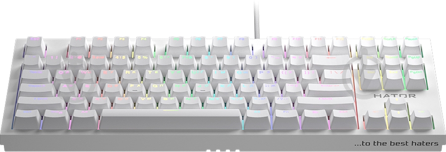 Клавіатура ігрова Hator Skyfall (HTK-656) TKL PRO white - фото 2