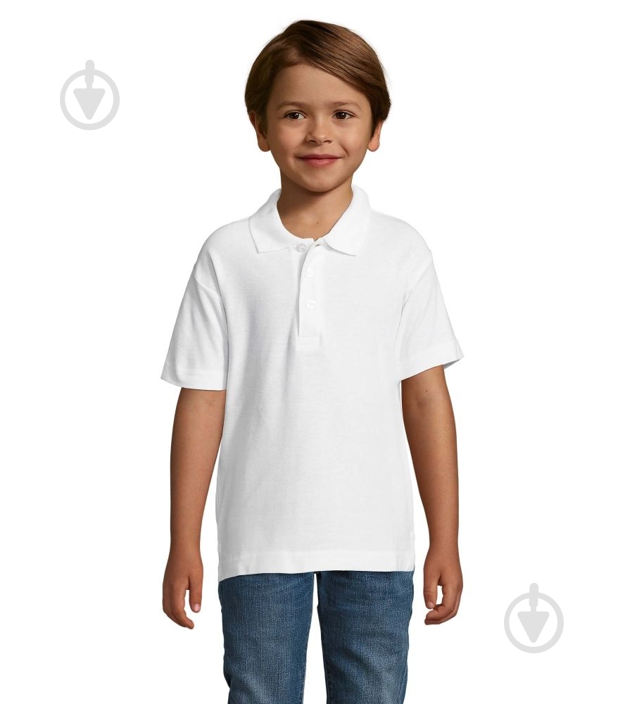 Поло для хлопчиків Sol's Summer II Kids р.128 білий 1134410208A - фото 1 Поло для хлопчиків Sol's Summer II Kids р.128 білий 1134410208A - фото 1